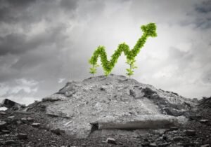kasvava raha ja nouseva graafi luonnossa