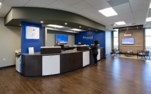 modernit pankkikonttorit ja asiakaspalvelu