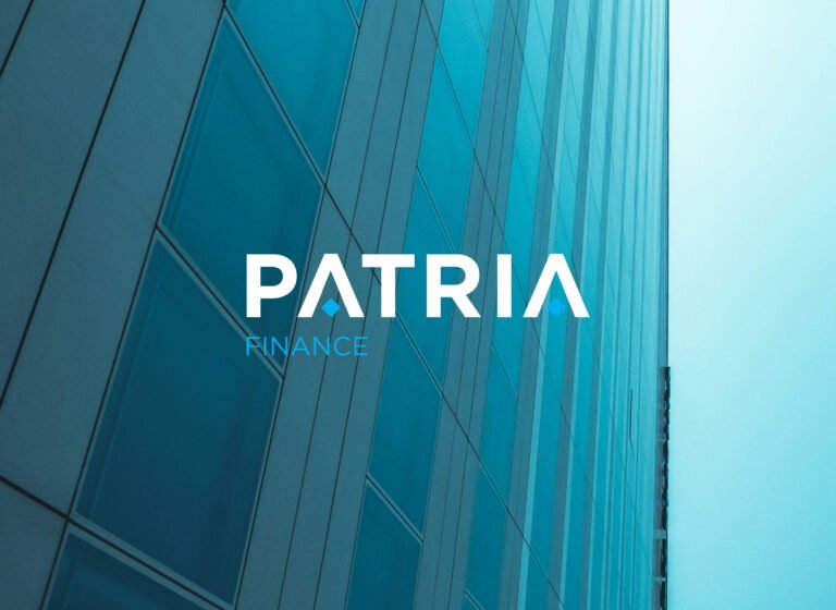 patrian logo ja osakkeiden kaupankayntinaytto